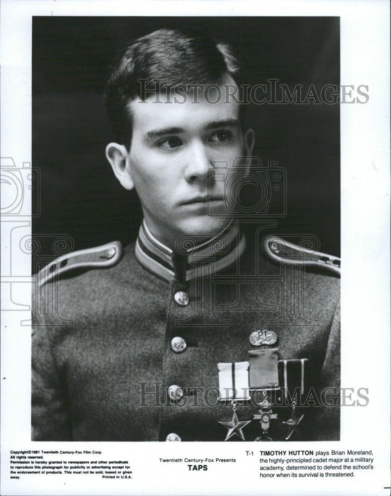 1981 Press Photo Timothy Hutton "Taps" - RRW33473 - Historic Images