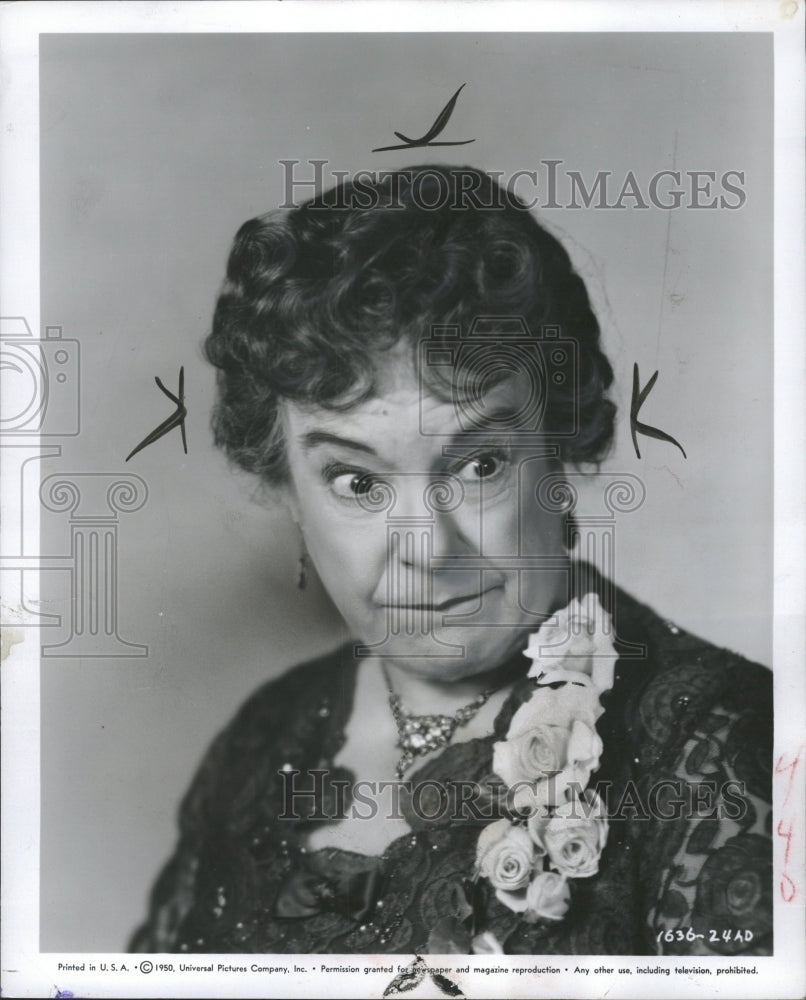 1950 Press Photo Josephine Hull actress Academy Award - RRW33479 - Historic Images