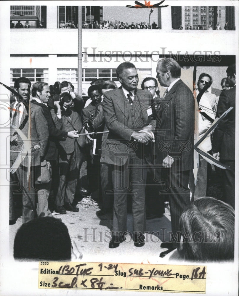 1974 Press Photo President Gerald Ford - RRW33563 - Historic Images