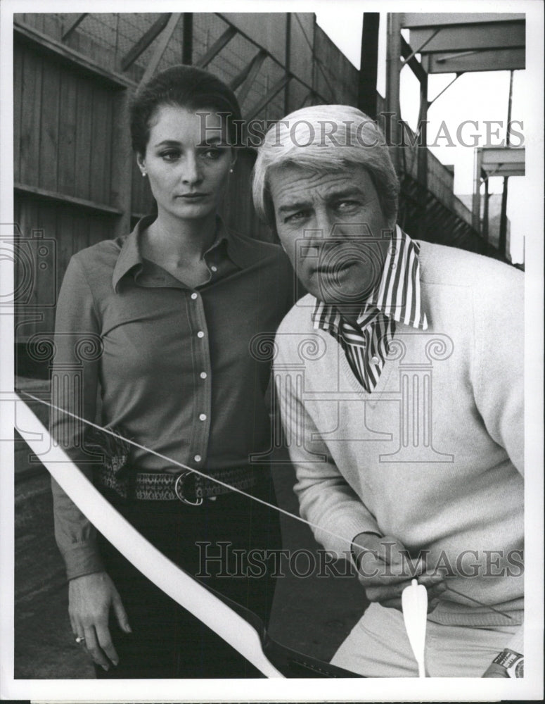 1973 Press Photo Diana Muldar and Peter Graves &quot;Call to - RRW33613 - Historic Images