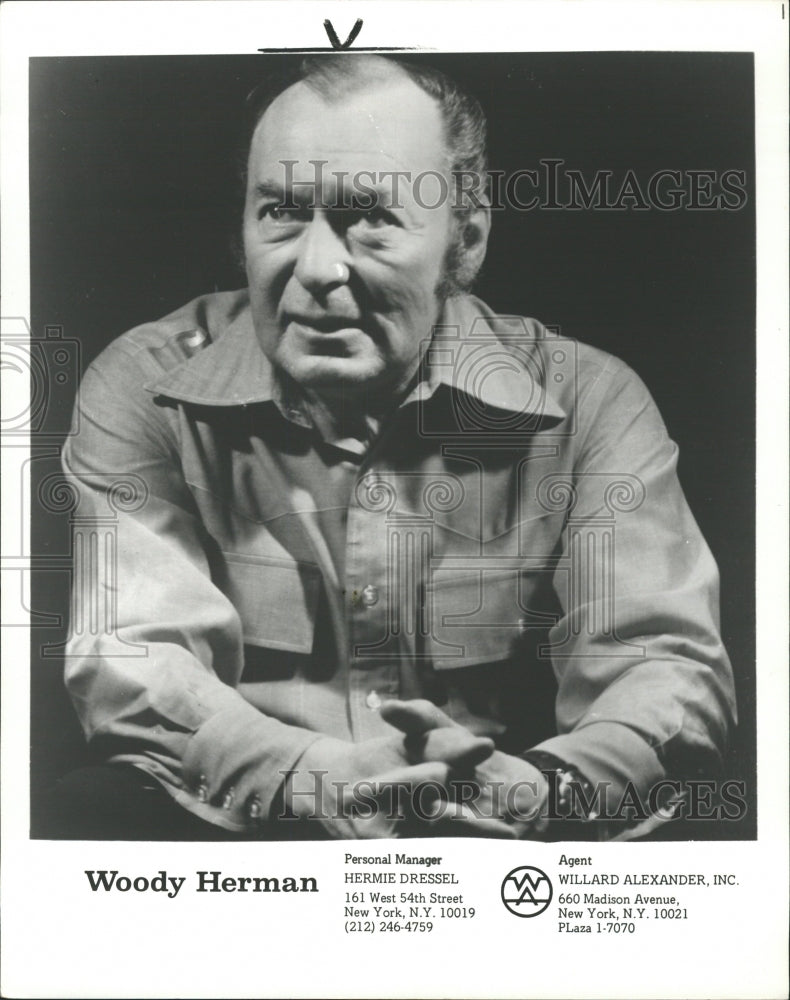 1979 Press Photo Woody Herman Big Band Leader Musician - RRW33763 - Historic Images