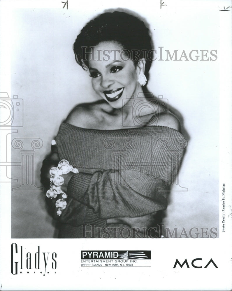 1993 Press Photo Gladys Knight American singer actress - RRW33767 - Historic Images