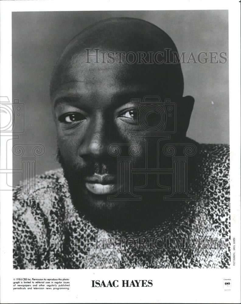 1993 Press Photo Isaac Hayes Singer/Songwriter - RRW33947 - Historic Images