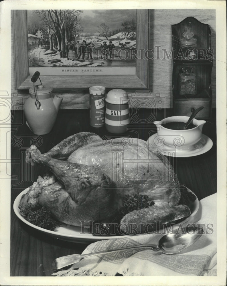 1965 Press Photo Roast Turkey Giblet Stuffing - RRW34073 - Historic Images