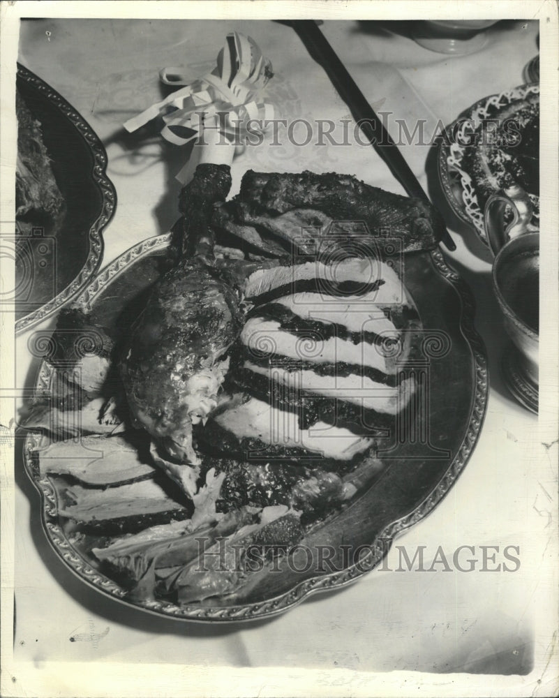 1939 Press Photo platter turkey sliced a la Soulard - RRW34213 - Historic Images