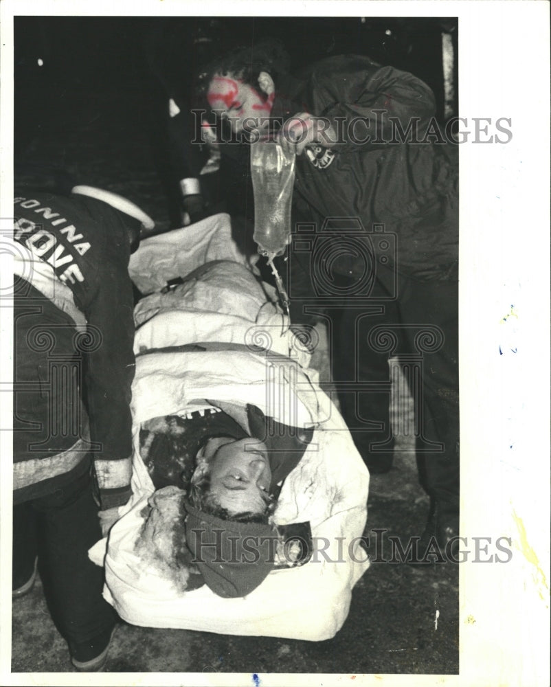 1981 Press Photo Steve Rutkowski Accident Higgins Road - RRW34297 - Historic Images