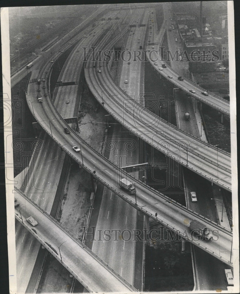 1967 Press Photo Dan Ryan Expressway Easy Rush Hour - RRW34605 - Historic Images