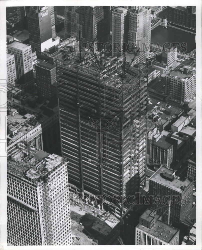 Press Photo Ariel View Of Civic Center Construction - RRW34609 - Historic Images