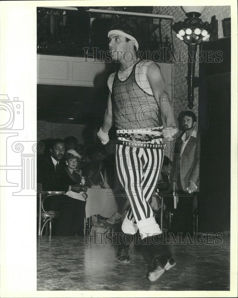 1984 Press Photo Tony Savino Dances Along to Footloose - RRW34657 - Historic Images