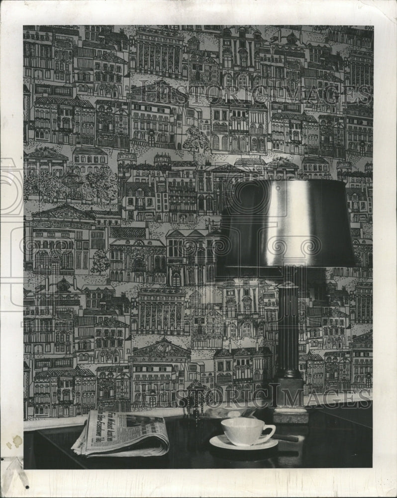 1956 Press Photo Ben-Ami Associates Wall Coverings - RRW34895 - Historic Images