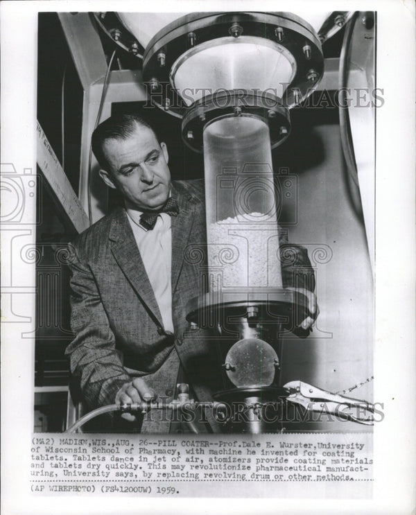 1959 Press Photo Pharmacy/Pill Coating Machine/Wurster - RRW35193 ...