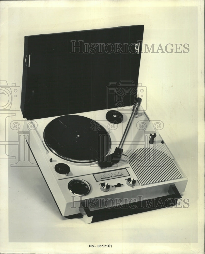 1967 Press Photo Portable Radio-Phonograph/Records - RRW35321 - Historic Images