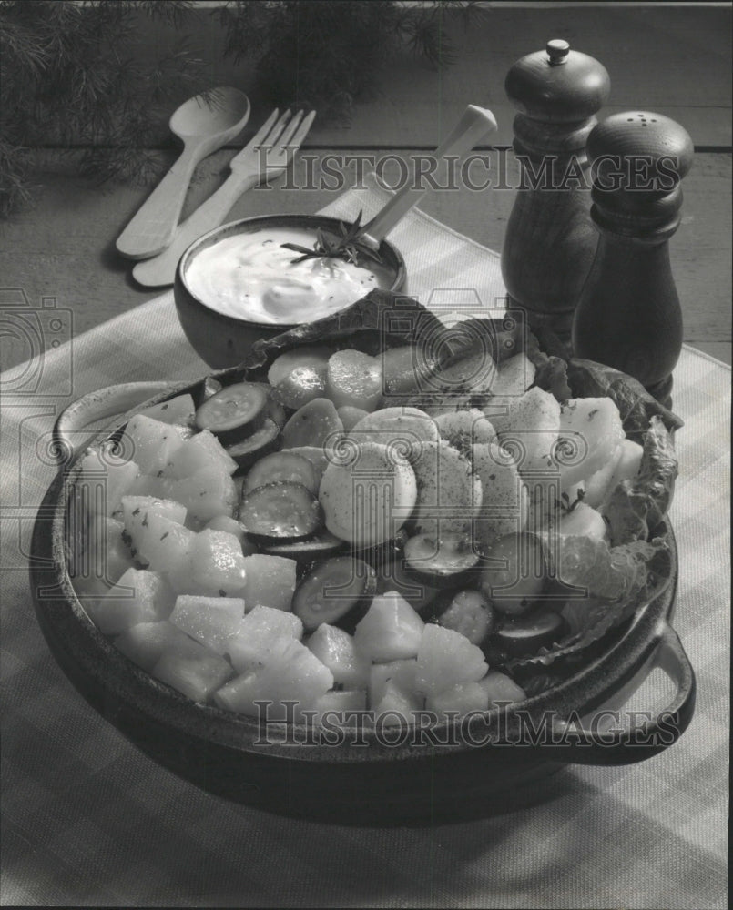 1981 Press Photo Fruited Potato Salad - RRW35545 - Historic Images