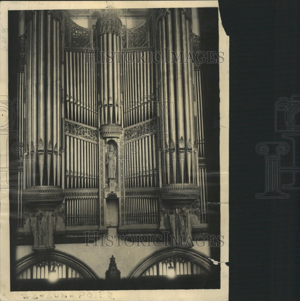 1936 Press Photo Chapel organ at Chicago University - RRW35577 - Historic Images