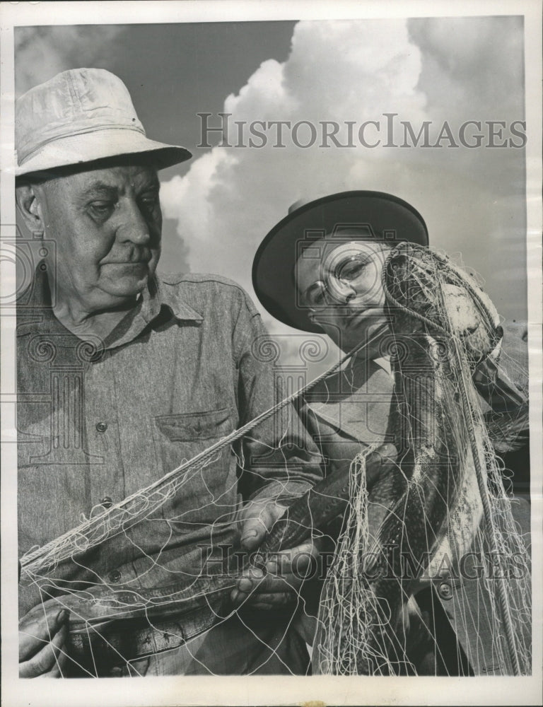 1949 Press Photo Sea Lamprey/Trout/Lake Michigan - RRW35667 - Historic Images