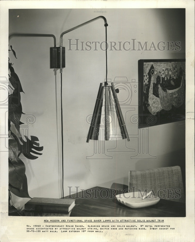 1957 Press Photo Lamp Universal Electric Log Co - RRW35903 - Historic Images