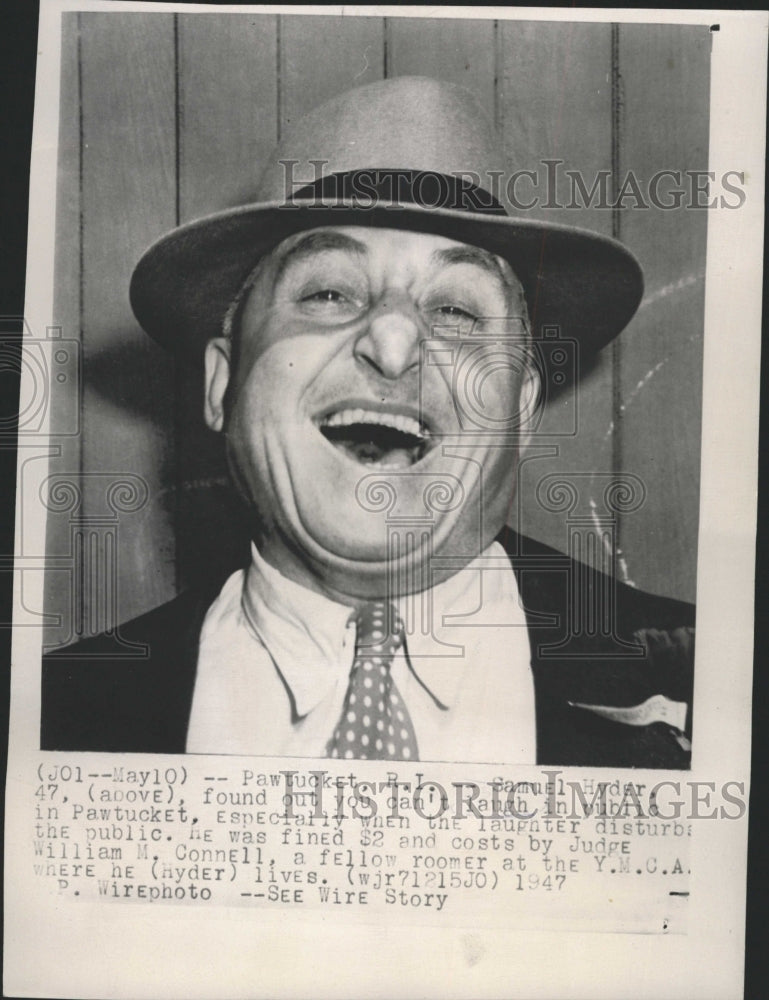 1947 Press Photo Hyder&#39;s Fined for Loud Laughter - RRW35979 - Historic Images