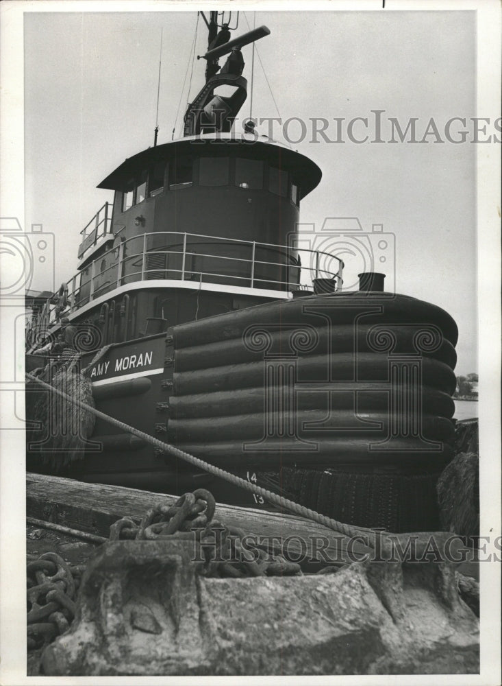 1973 Press Photo Tugboat New York Rubber Bumpers - RRW35985 - Historic Images