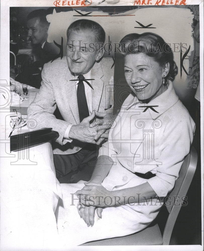 1960 Press Photo Sam T. Keller and Wife. - RRW36005 - Historic Images