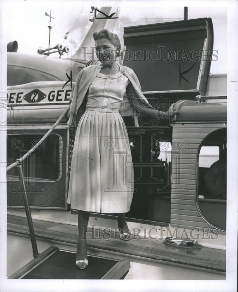 1956 Press Photo Samuel Michael Keller Wife - RRW36011 - Historic Images