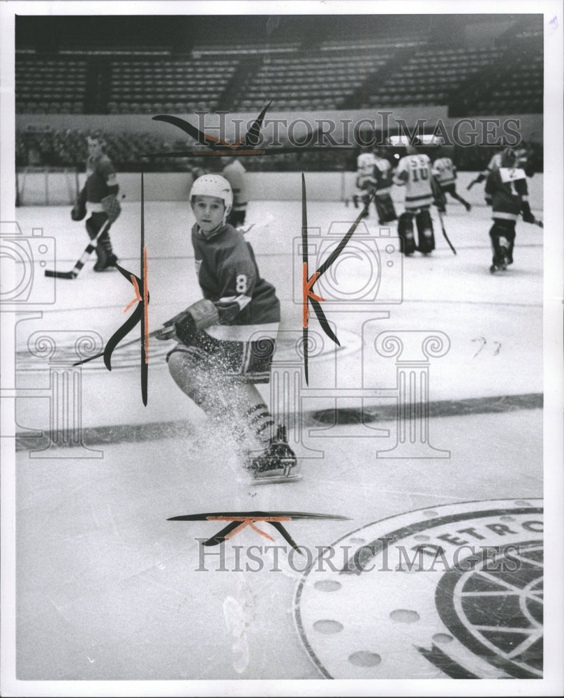 1962 Press Photo David Hudson (8) at Hockey School - RRW36051 - Historic Images