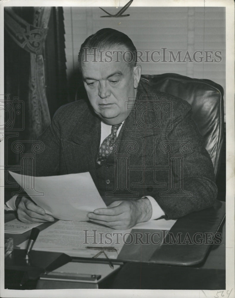 1946 Press Photo Michigan Governor Harry Francis Kelly - RRW36067 - Historic Images