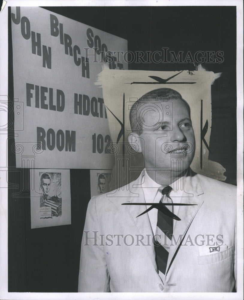 1962 Press Photo Edward Kelly Birch Society Ohio - RRW36205 - Historic Images