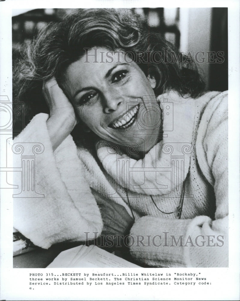 1984 Press Photo Billie Whitelaw Actress Rockaby - RRW36607 - Historic Images