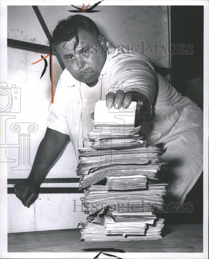 1969 Press Photo PAUL PACIOREK FIXED TRAFFIC TICKETS - RRW36671 - Historic Images