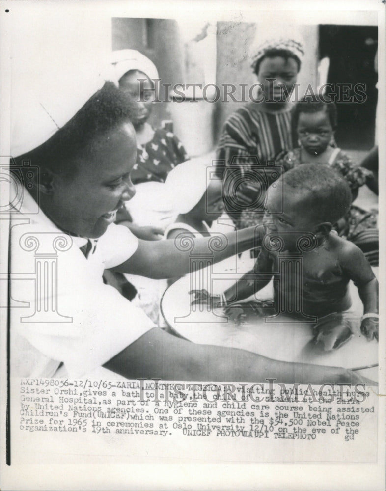 1965 Press Photo UNICEF Nobel Peace Prize - RRW36999 - Historic Images