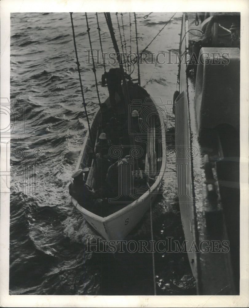 1949 Press Photo Atlantic UN rescue ships traffic route - RRW37069 - Historic Images