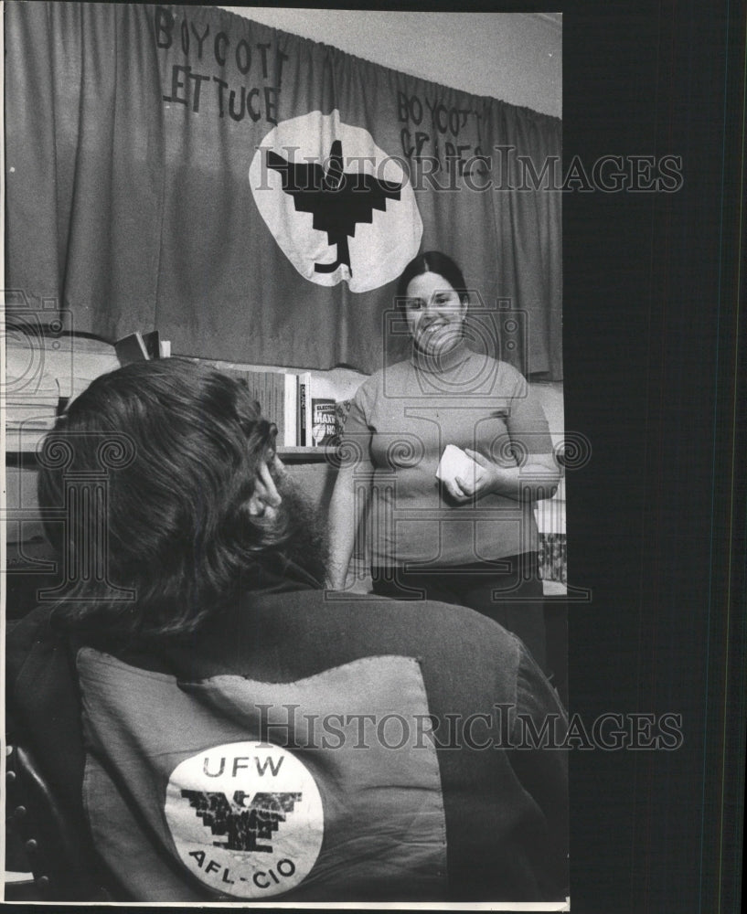 1974 Press Photo United Farm Workers Staff O&#39;Malley - RRW37163 - Historic Images