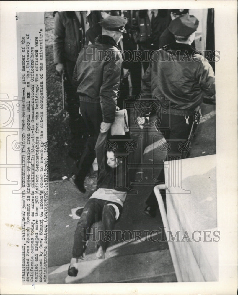 1964 Press Photo Demonstration University California - RRW37175 - Historic Images