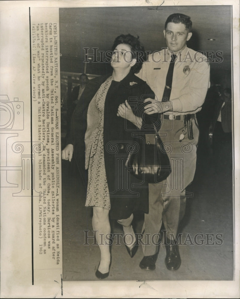 1962 Press Photo United Nations Riot &amp; Demonstrations - RRW37259 - Historic Images