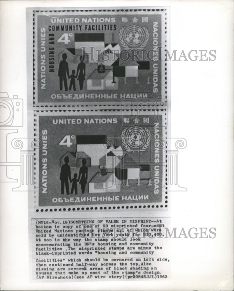 1963 Press Photo Postage Stamp Copy Something Nations - RRW37291 - Historic Images