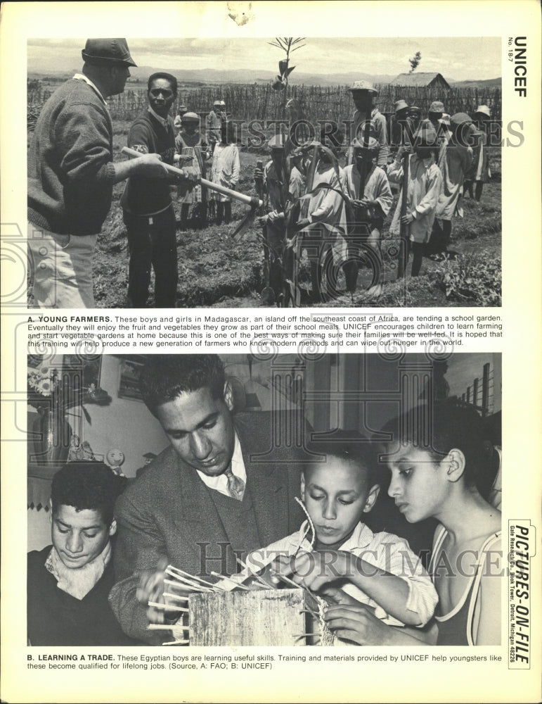 1967 Press Photo UNICEF Teaches Farming Trade Skills - RRW37475 - Historic Images