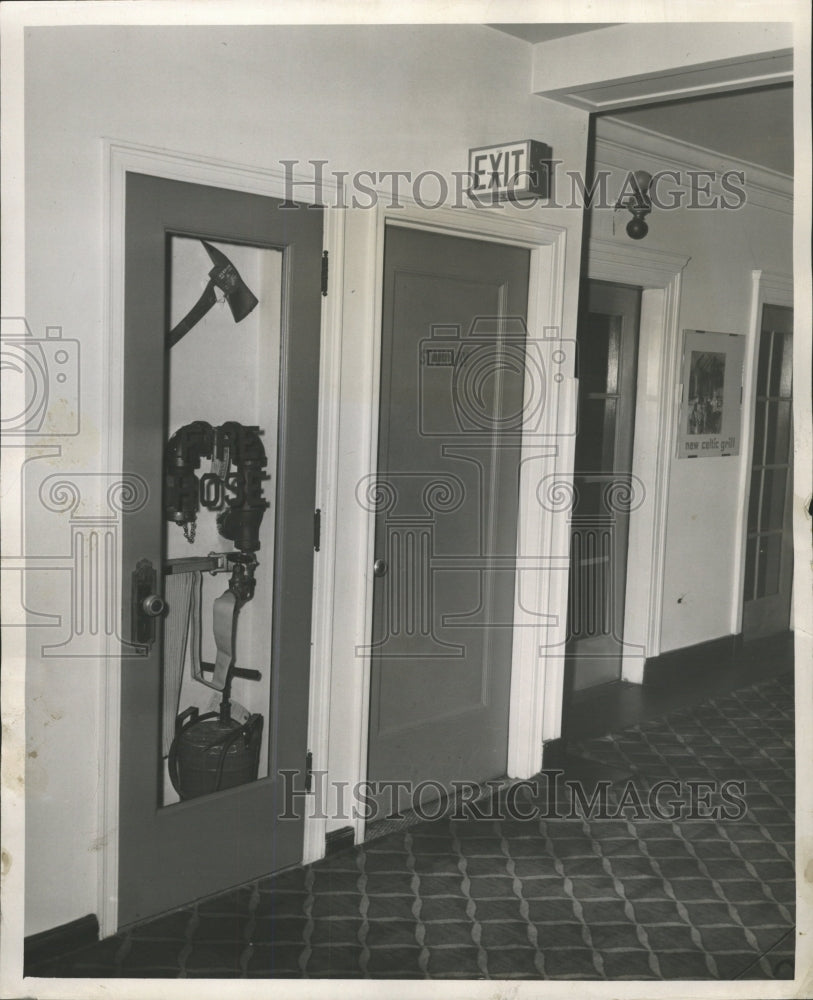 1951 Press Photo Fire exits and stairways - RRW37713 - Historic Images