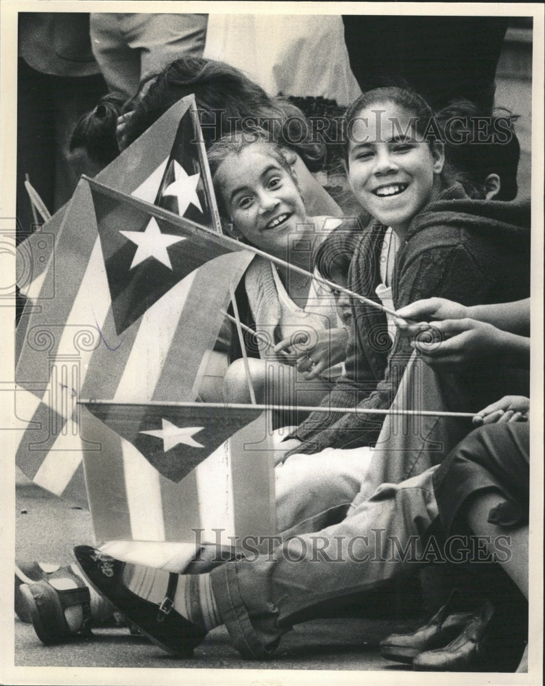 1981 Press Photo Revelers at Puerto Rican Day parade - RRW38103 - Historic Images