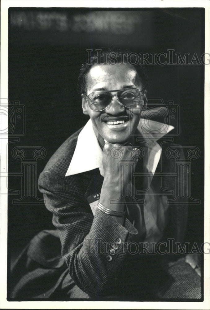 1987 Press Photo Sammy Davis Jr. look-alike Jackson - RRW38167 - Historic Images