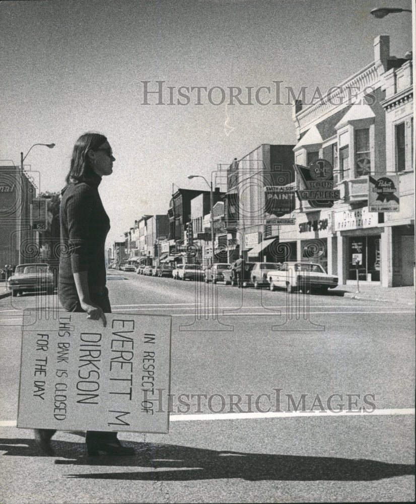1969 Press Photo Senator Dirksen/Funeral/Pekin Illinois - RRW38257 - Historic Images