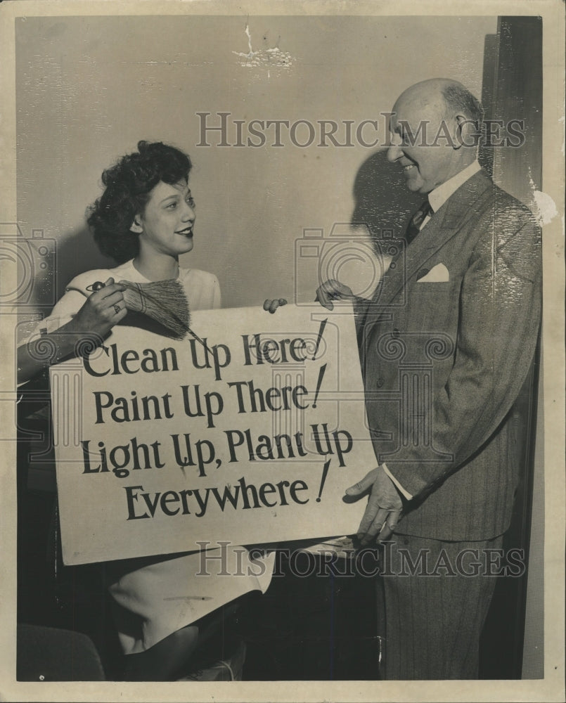 1946 Press Photo Donna Singletary Slogan Contest Winner - RRW38345 - Historic Images