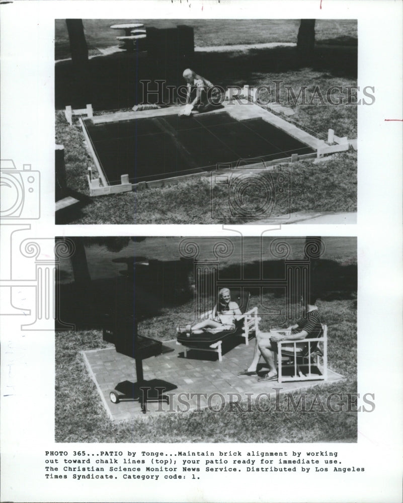 1984 Press Photo Brick Patio/Architecture - RRW38441 - Historic Images