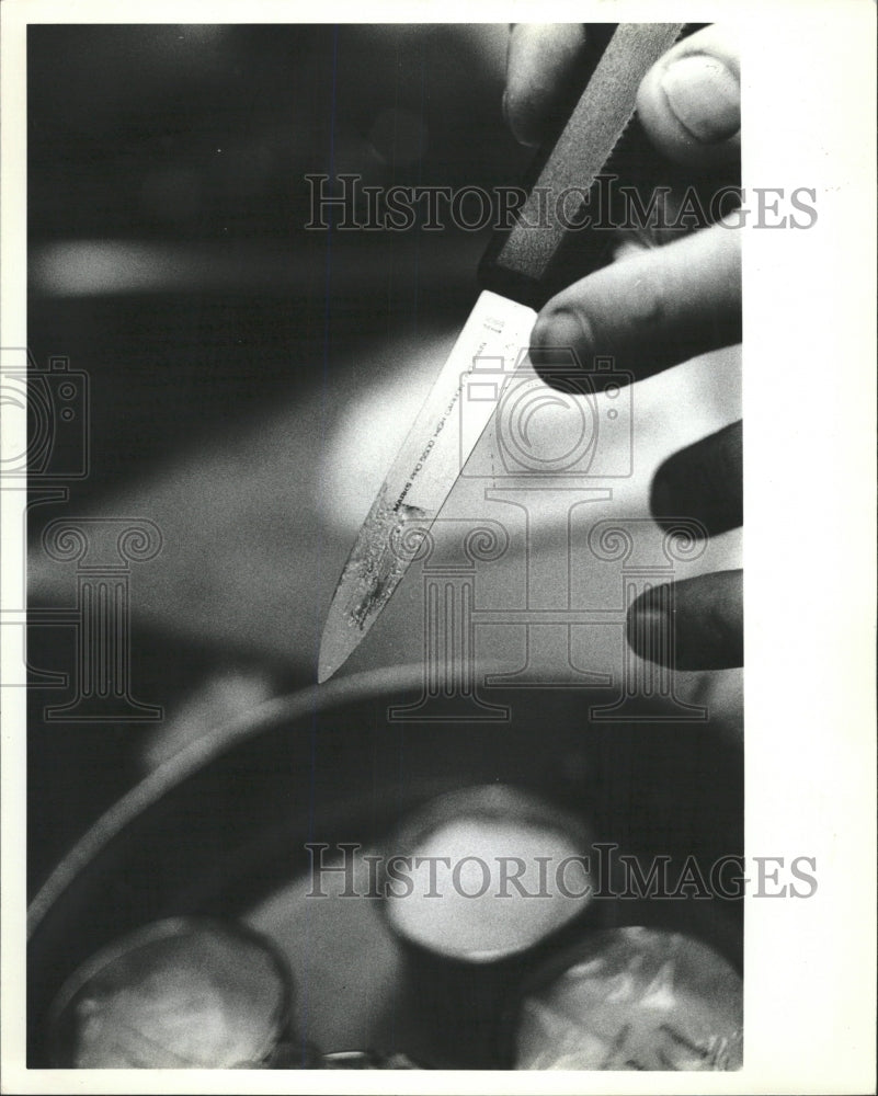 1982 Press Photo Chef Lafon makes Lobster Mousse - RRW38505 - Historic Images