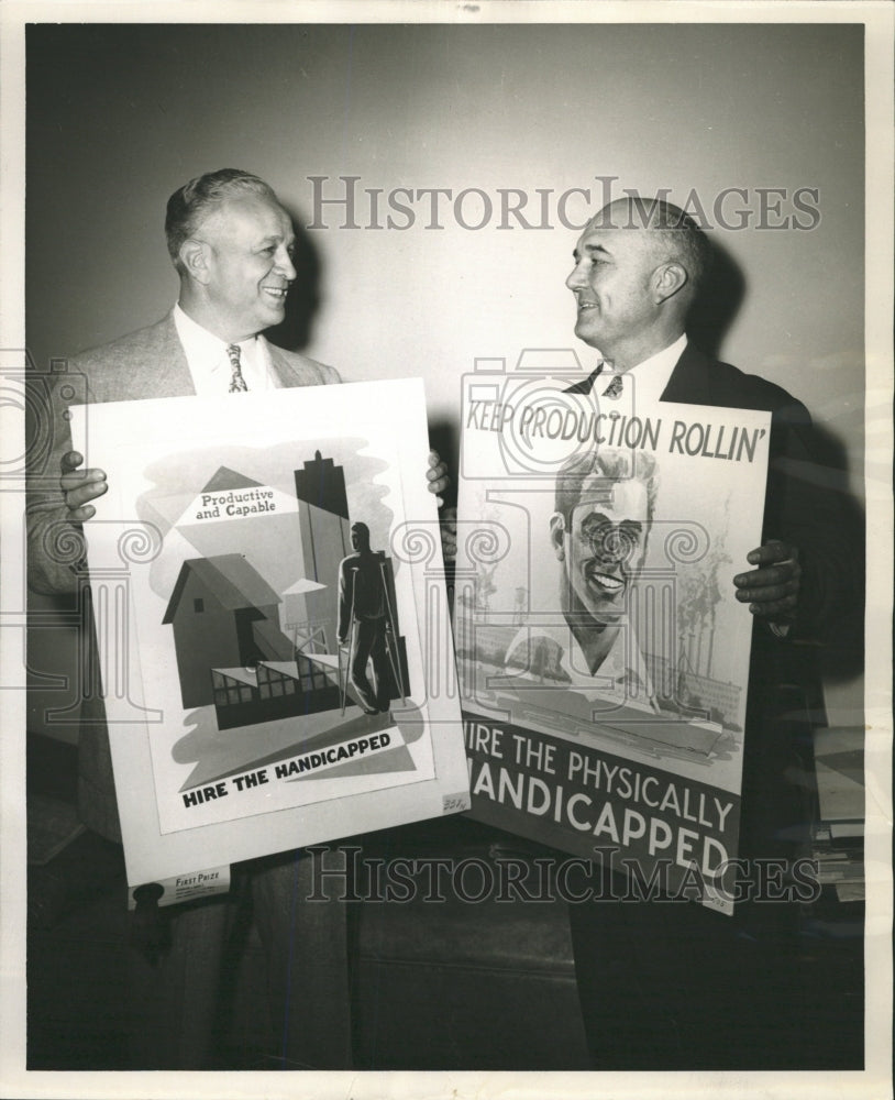 1953 Press Photo Nicholas Issacson &amp; Walter Parker - RRW38643 - Historic Images