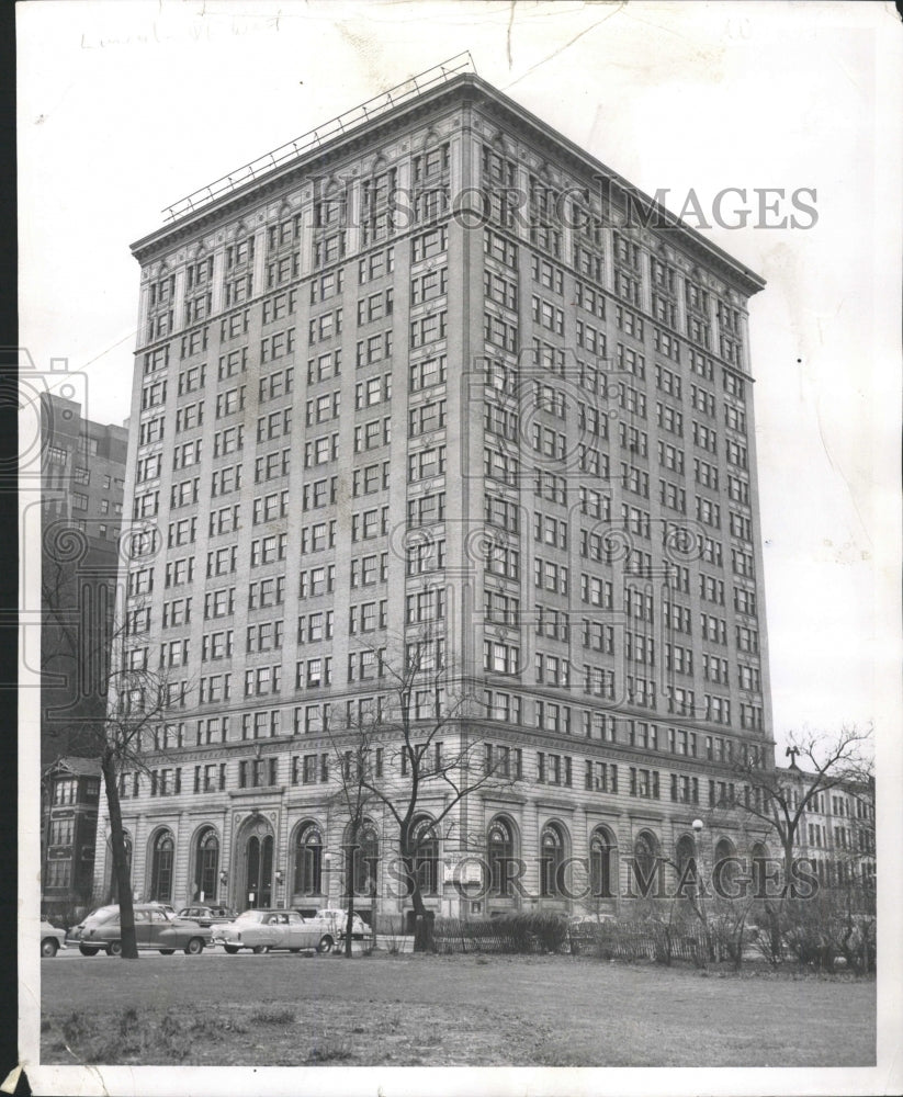 1953 Press Photo Webster Hotel Theodore Rupp Fall Death - RRW38741 - Historic Images