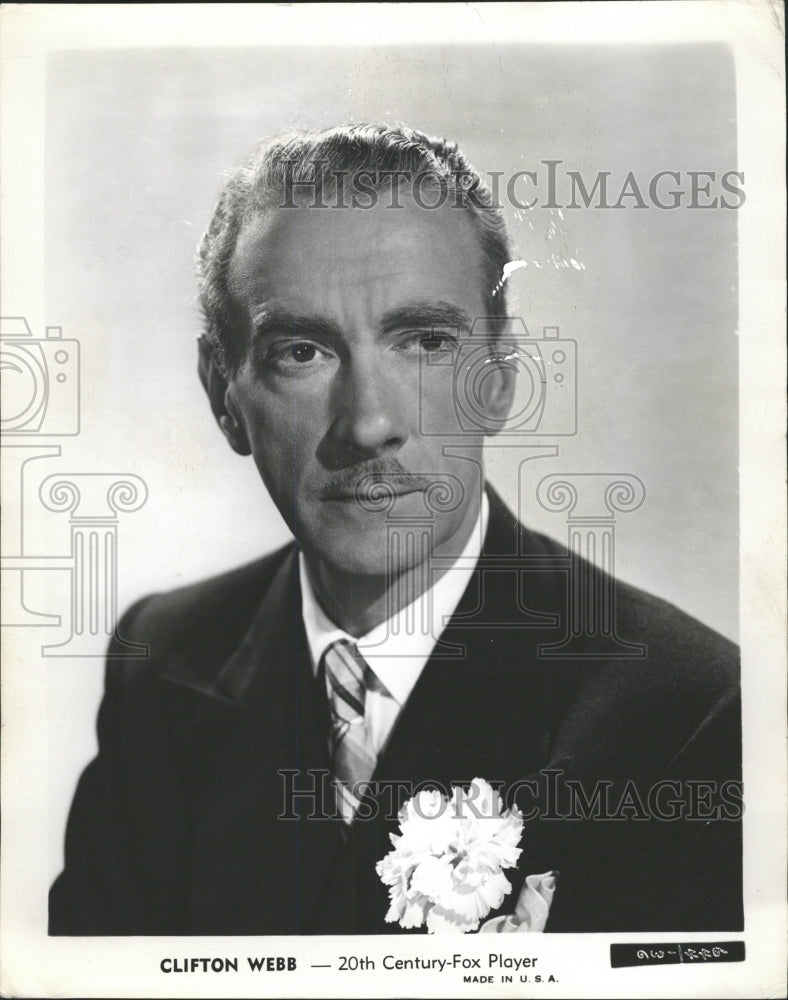 1946 Press Photo Clifton Webb Actor - RRW38791 - Historic Images
