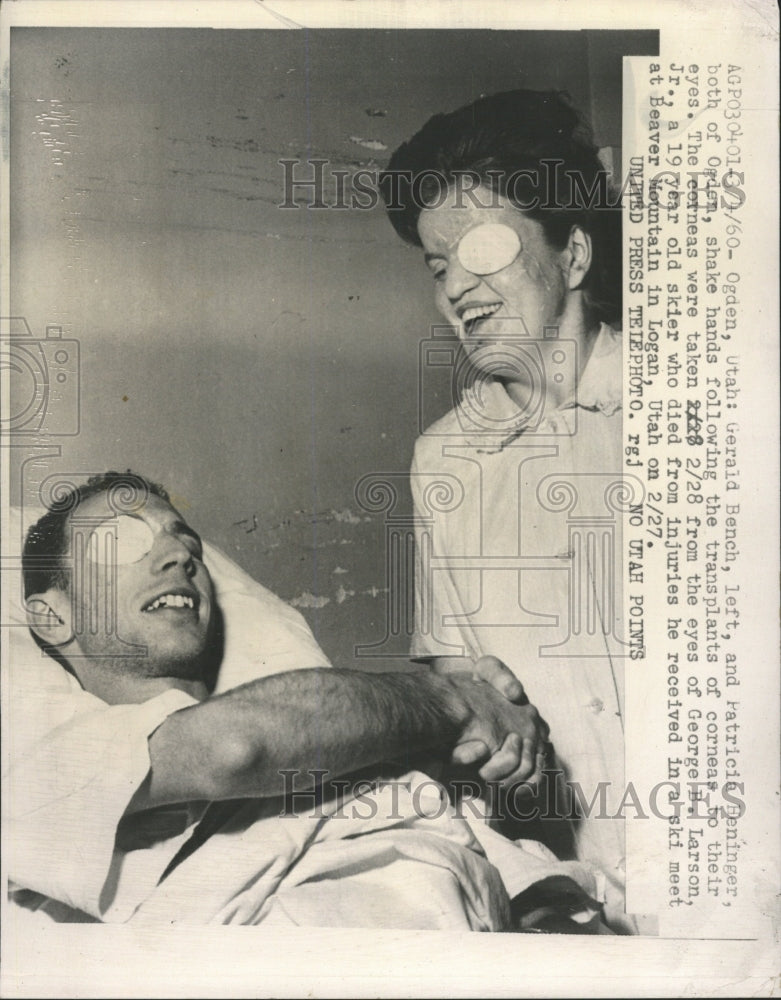 1960 Press Photo Gerald Bench Patricia Heninger Surgery - RRW38829 - Historic Images