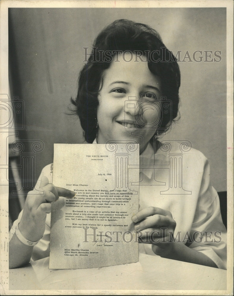 1966 Press Photo Martha Chavez Chester J. Wilkinson - RRW38835 - Historic Images