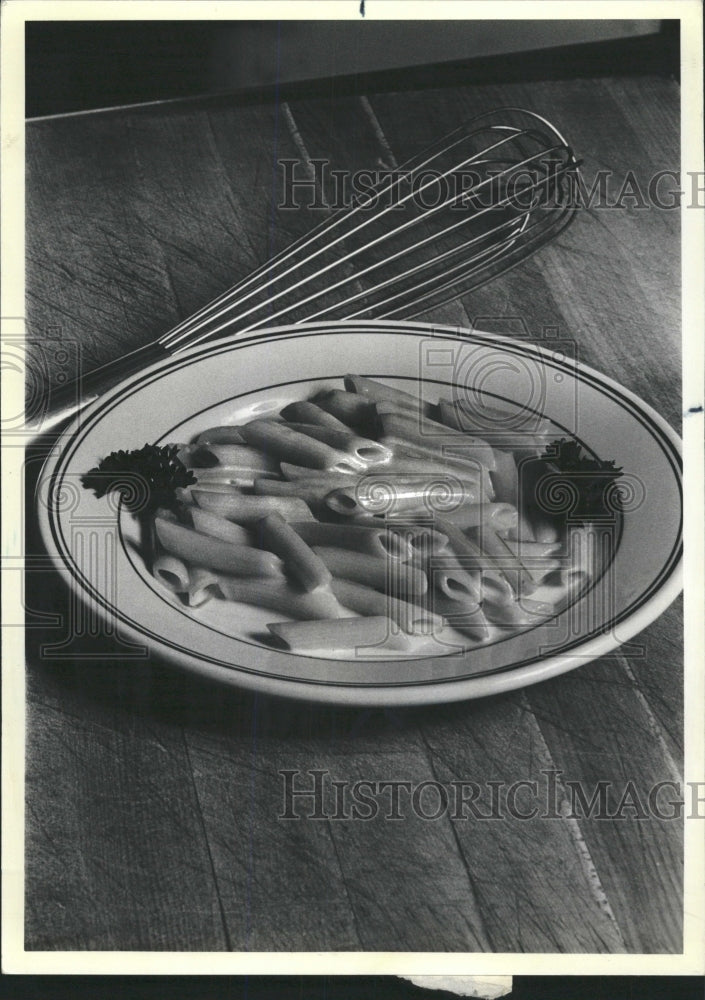 1981 Press Photo Cooked Penne Pasta Italian Cuisine - RRW38921 - Historic Images