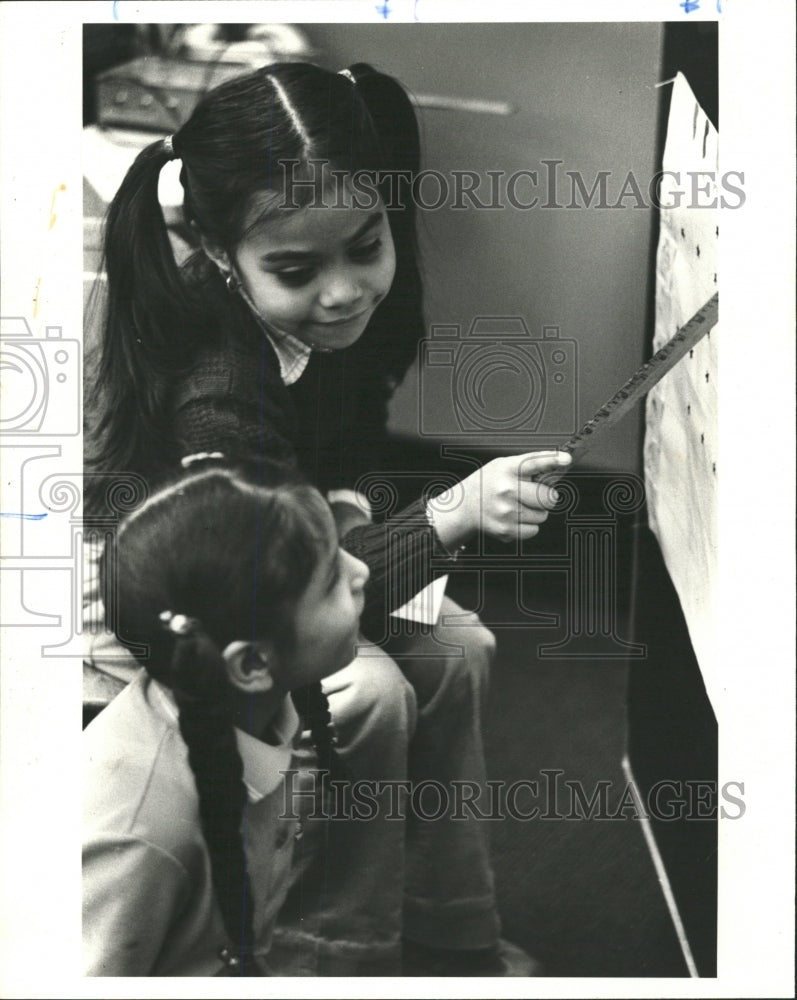 1977 Press Photo Student Plays Teacher In Class - RRW38937 - Historic Images